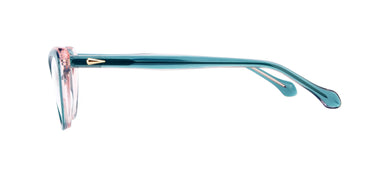 Women Vista Eyeglasses: Alexia - Green - SpaceSMART Eye Clinic (Side View)